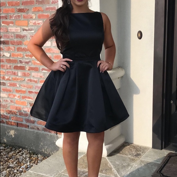 sherri hill black homecoming dress